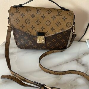 Louis Vuitton Tan and Brown Monogram Crossbody Bag